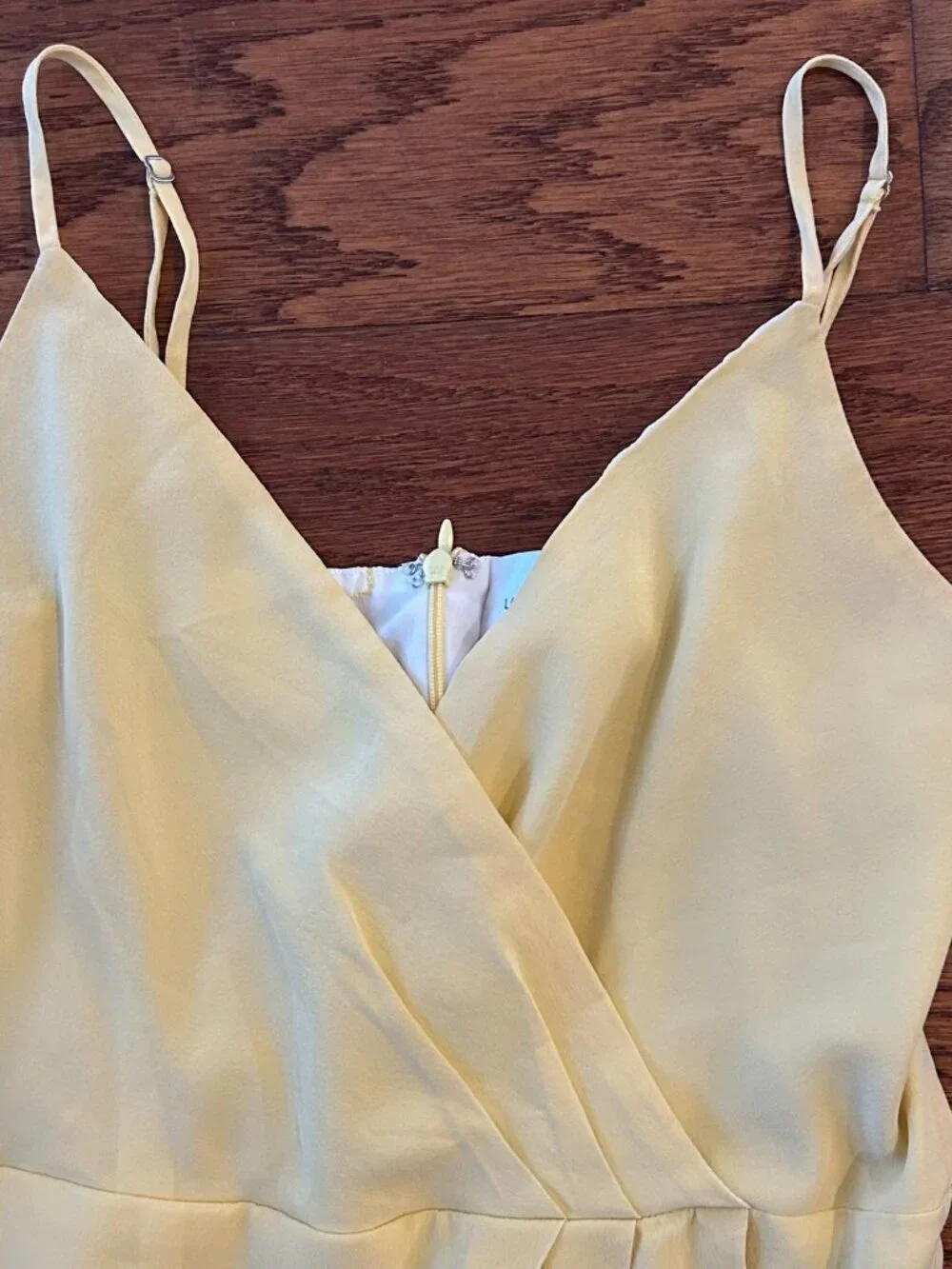 Lavender Brown Silk Wrap Mini Dress Size Small Butter Yellow Cocktail Wedding